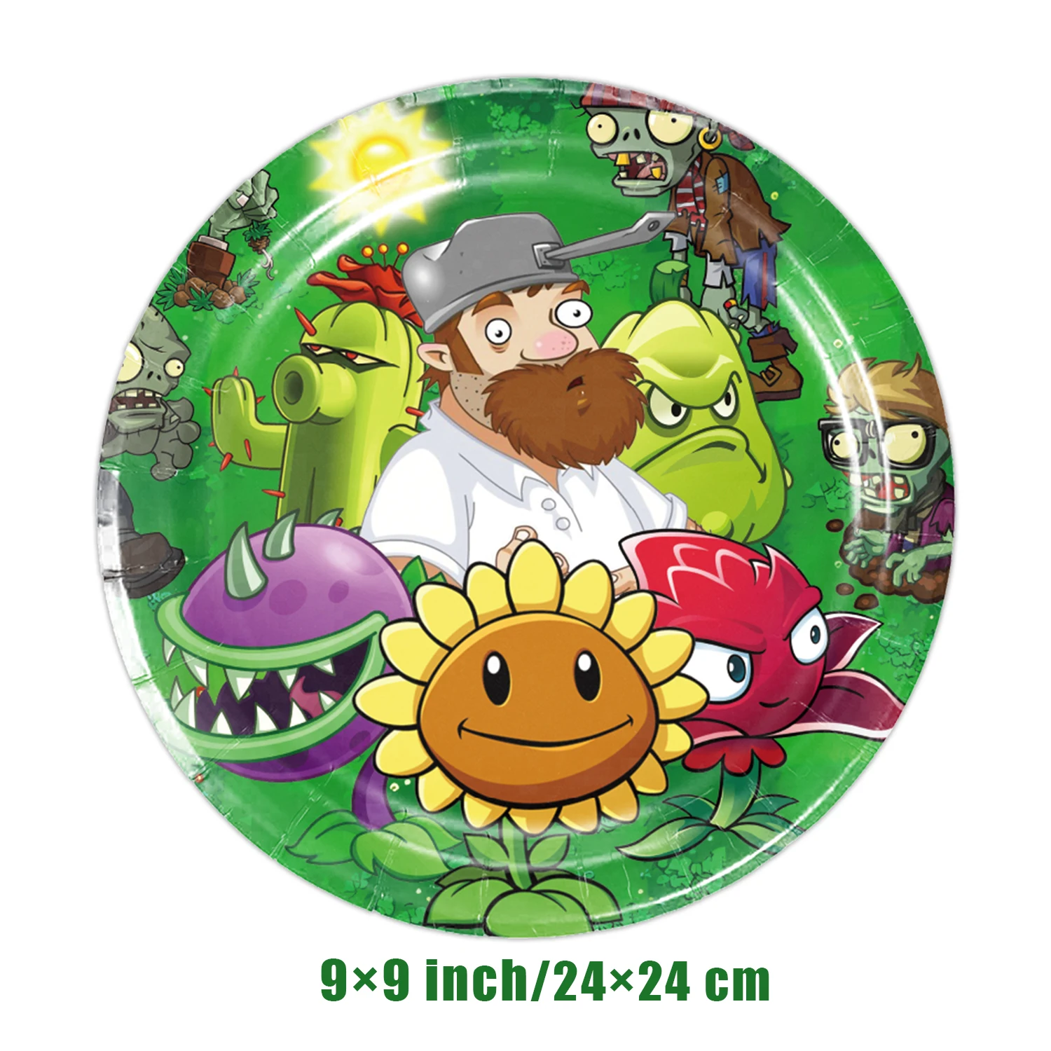 Горячая игра P-Plants vs Z-Zombiesed, набор декора для дня рождения, посуда, скатерть, воздушные шары, топпер для торта, фон, товары для детской вечеринки (art.: 3920cf36099b0) - 3920cf36099b0