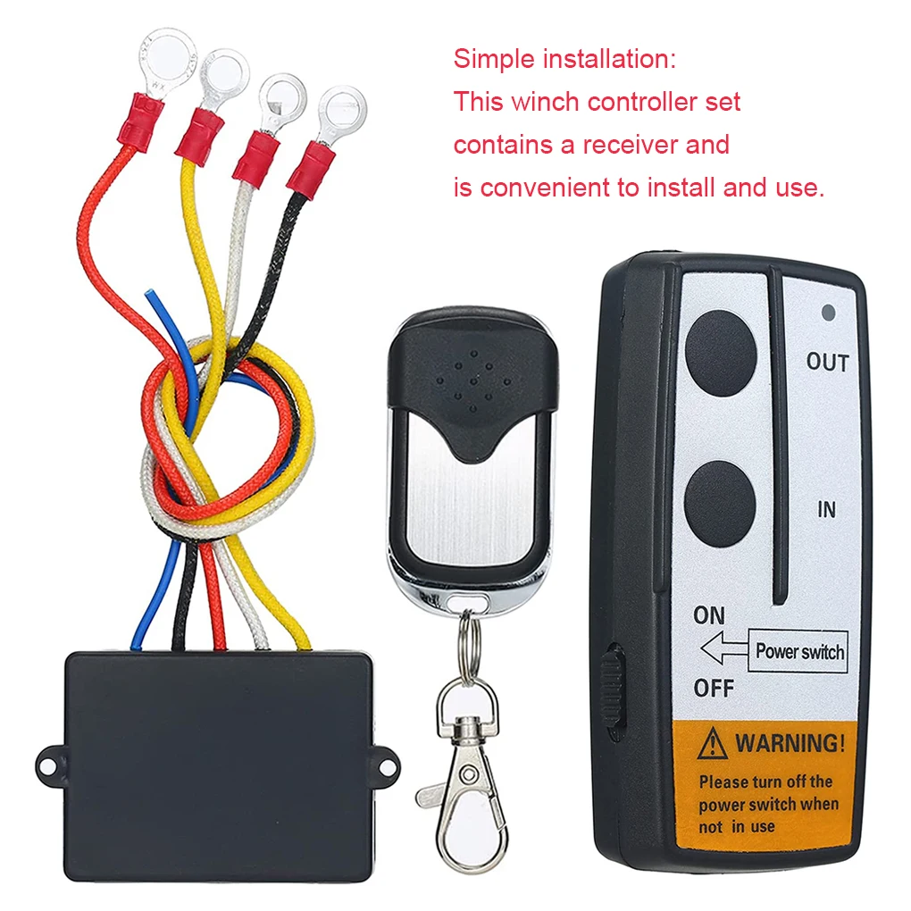 

Car Winch Remote Control Kit in out Controller Transmitter Set Accessories