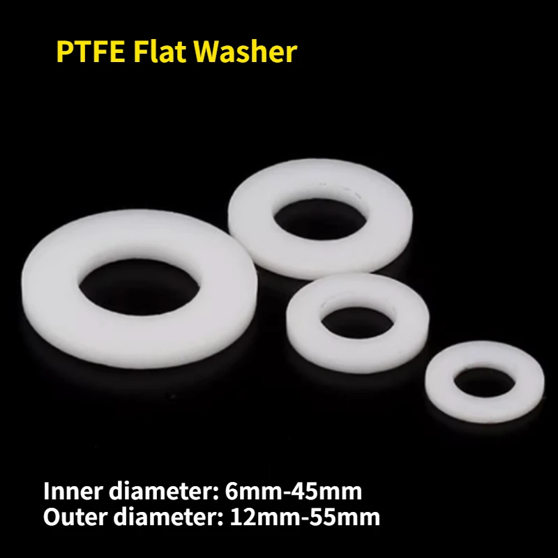 20-200 шт. прокладка из ПТФЭ плоская шайба толщина 2/3 мм внутренний диаметр 6 ~ 45