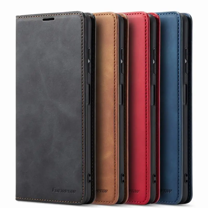 Тонкий Магнитный флип-чехол для Xiaomi POCO X3 GT X4 NFC F3 M3 M4 Pro Funda роскошный кожаный