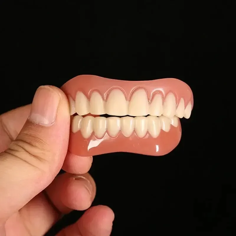 Удобные улыбающиеся накладные зубы с наполнителем зубов клей одноразовые