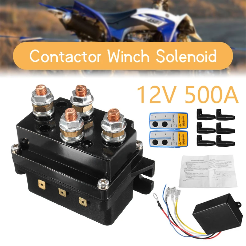 

Remote Controls 12V 500A HD Contactor Winch Control Solenoid Relay Twin Wireless Remote Recovery Remote Controls