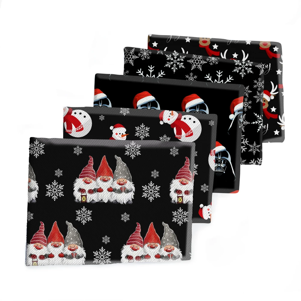 

Christmas Theme Twill Fabric Patchwork Sewing Accessories Home Decor Shirt Mask Fabric 50*145cm