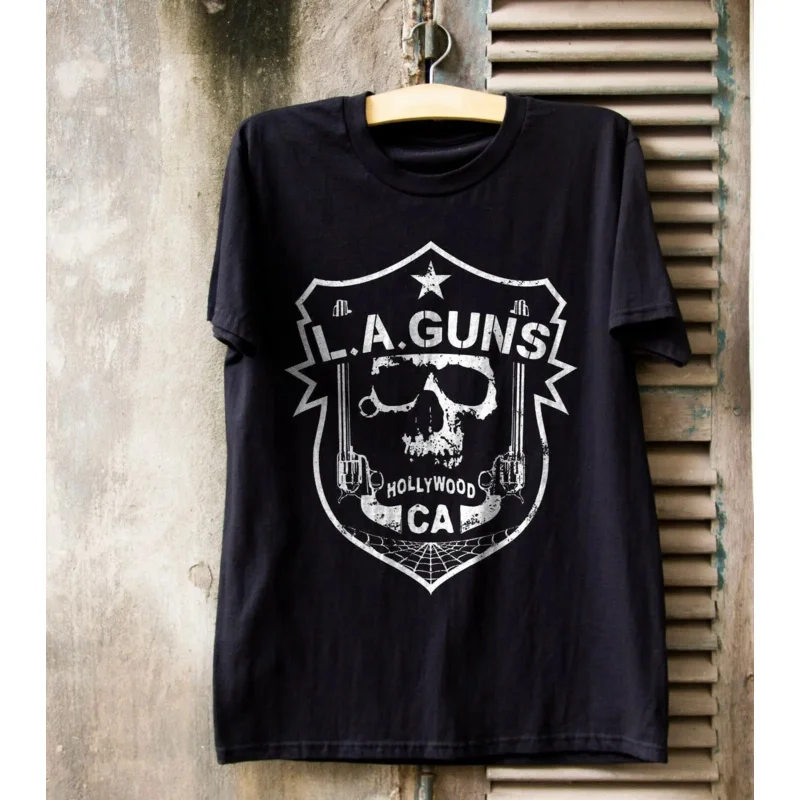 Новая футболка с логотипом альбома LA Guns рок-группы для мужчин длинным или