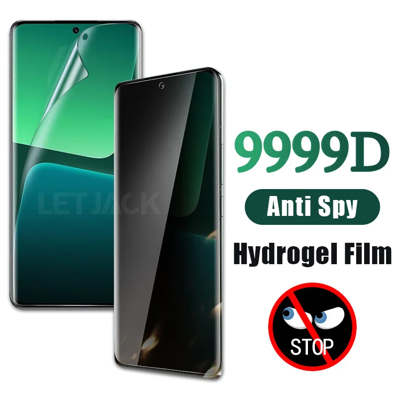

Privacy Screen Protector Hydrogel Film for Xiaomi 13 12X 12 Pro Anti Spy Protective Film on Mi 10 11 12S Ultra Civi 1S Not Glass