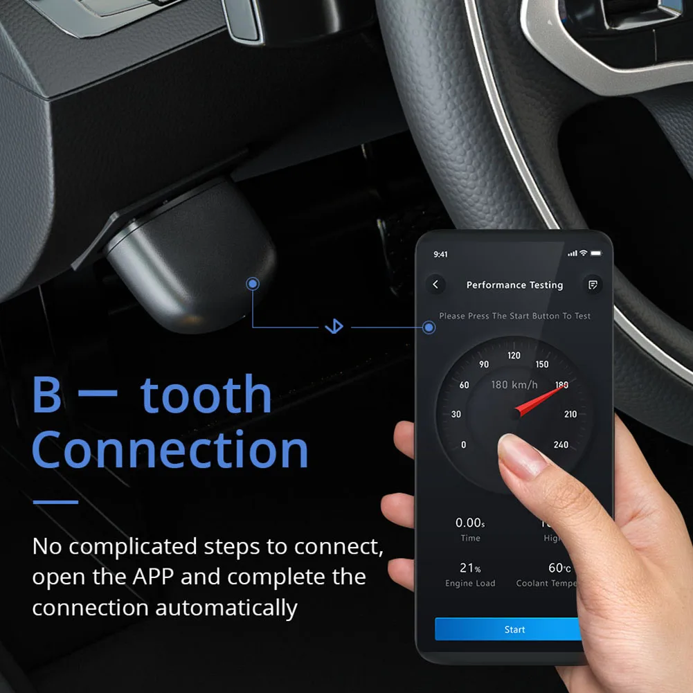 Диагностический сканер XTOOL AD10 OBD2 Bluetooth V4.2 устройство для считывания ошибок
