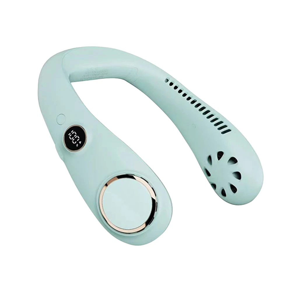 

Hanging Neck Fan USB Portable Summer Cooling Wearable Neckband Fan Outdoor Quite Chargeable Summer Essentials For Travel