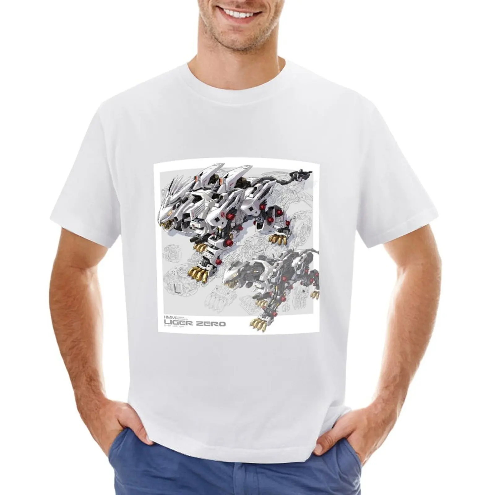 Футболка Liger Zero для мальчиков Потрясающие Белые принты с животными корейские