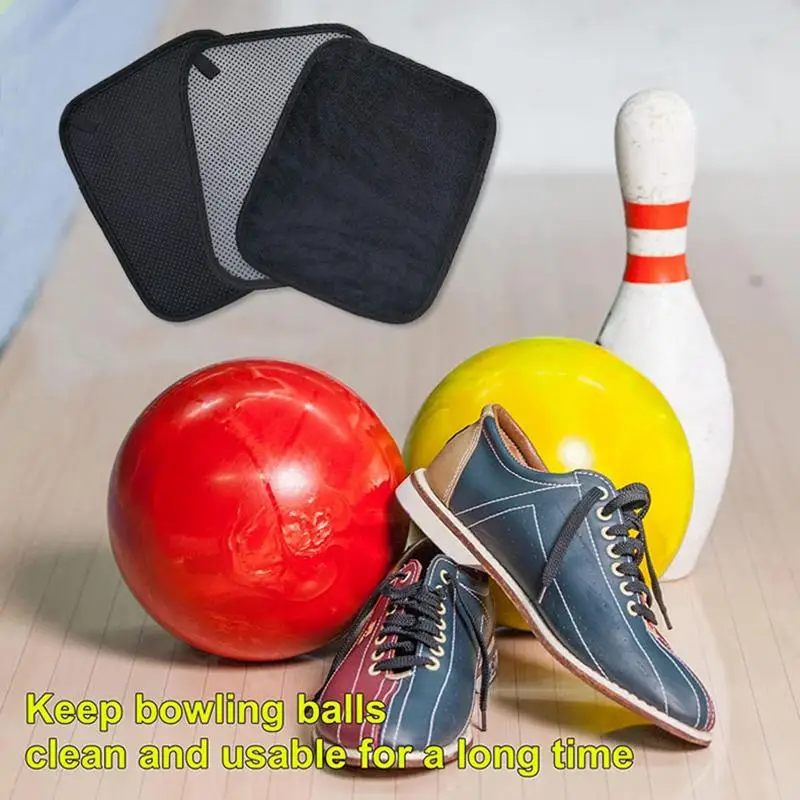 Microfiber Bowling Ball Towel Quality Bowling Ball Shammy Pad With Easy-Grip Dots Clean Bowling Ball From Dirt And Oil To
