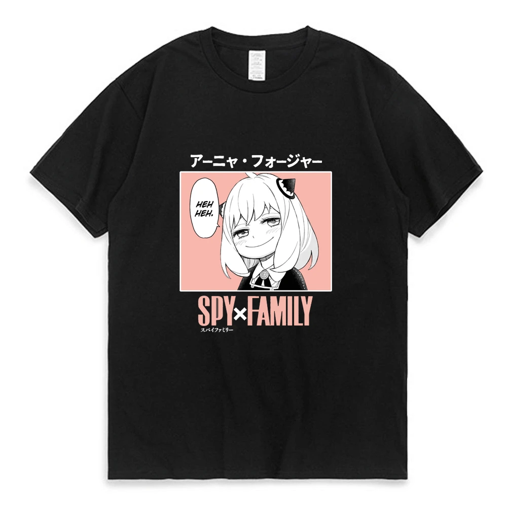 

Harajuku Spy X Family T-Shirt 2022 New Summer Gift Women Men Funny Anya Forger Gift Clothes T Shirt Japanese Anime Short Sleeve