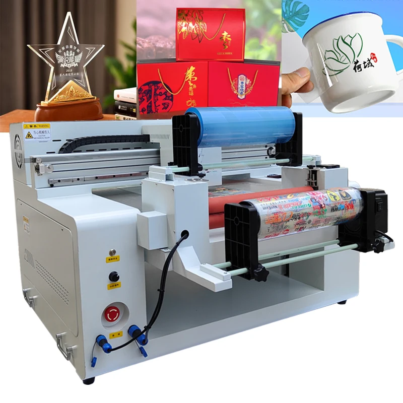 Новый дизайн мини-уФ-планшетный принтер для малого бизнеса A3 6050 УФ-принтер dtf