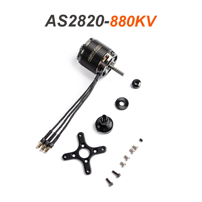 Фото T-motor AS2820 AS 2820 Бесщеточный двигатель с длинным валом KV880 KV1050 KV1250, специально разработанный для 20-30E 3D и F3A №1
