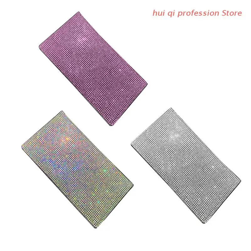 

Crystal Chic Pocket Credit Card Holder Bus Card ID Money Case PU Leather Mini Size Lightweight Shining Wallet H8WE