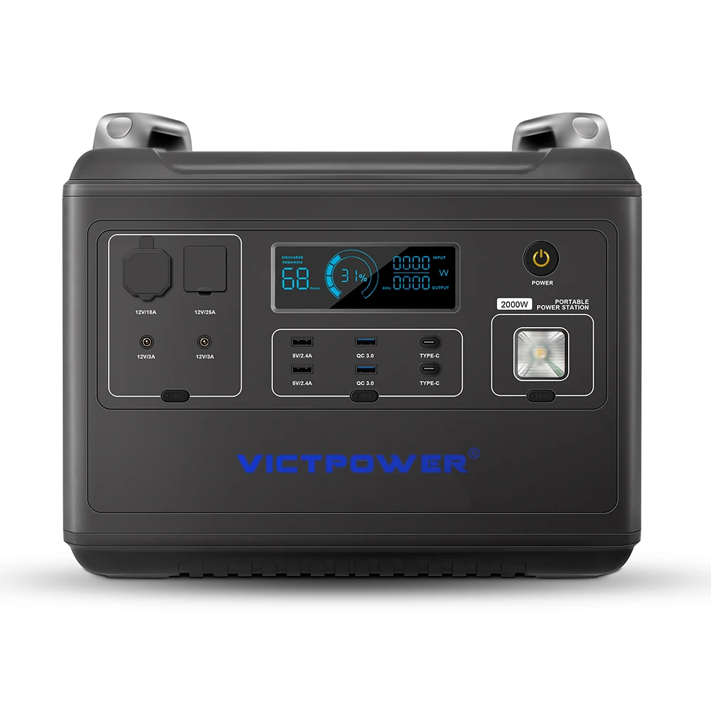 

Portable Lithium Power Bank supplies LiFePO4 Battery Portable Solar Generator Portable Power Station 2000w for outdoor camping