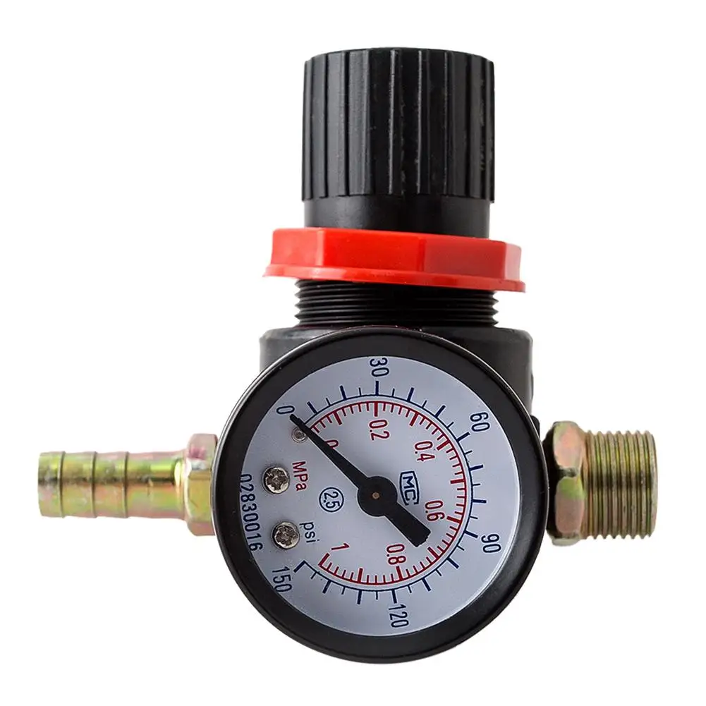 

R1/4 Interface Zinc Alloy Thread Pressure Reducer Regulator Pressure Gauge Manometer Water Compressor Tester