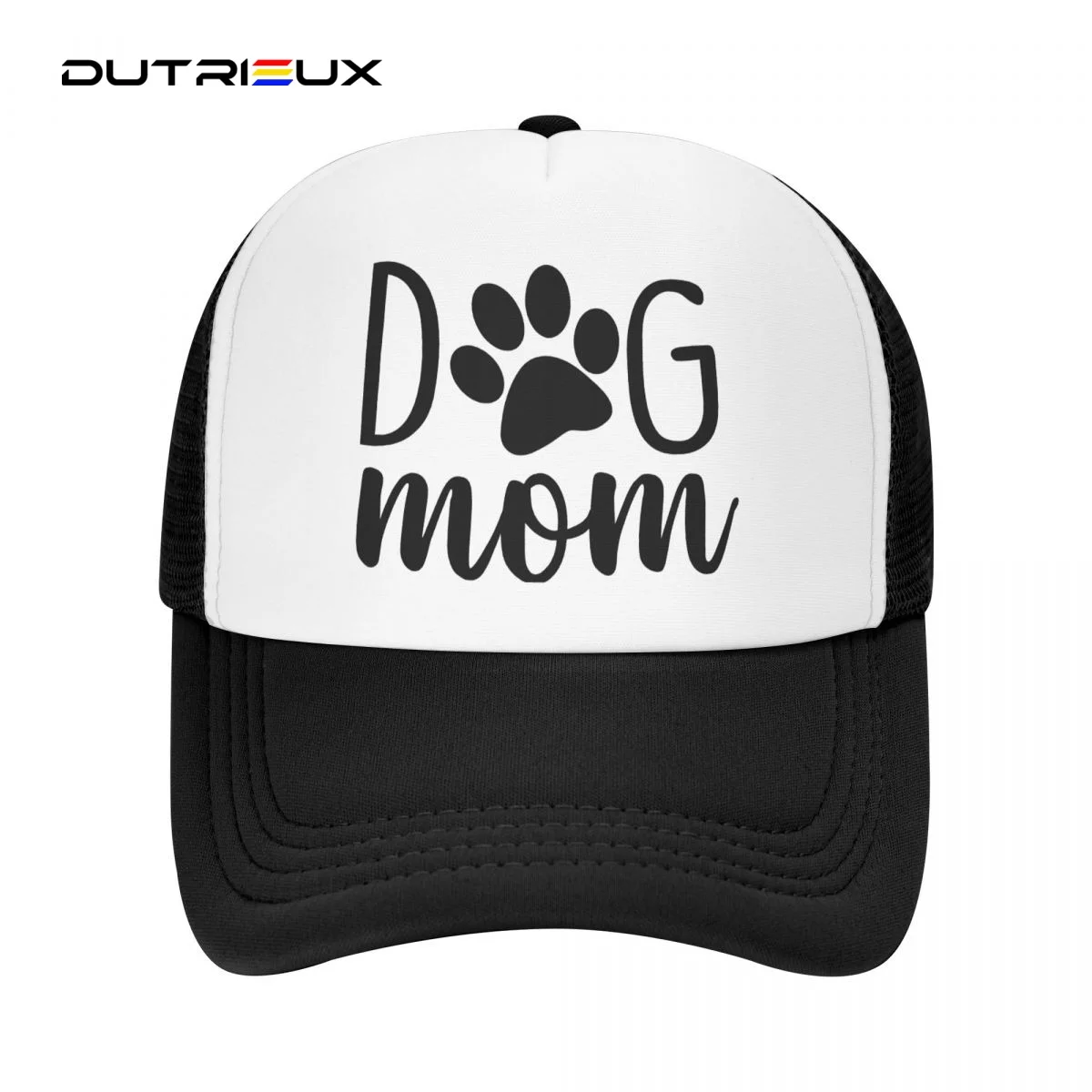 

Dog Mom Casual Plain Mesh Baseball Cap Adjustable Snapback Hats For Women Men Dad Trucker Hats