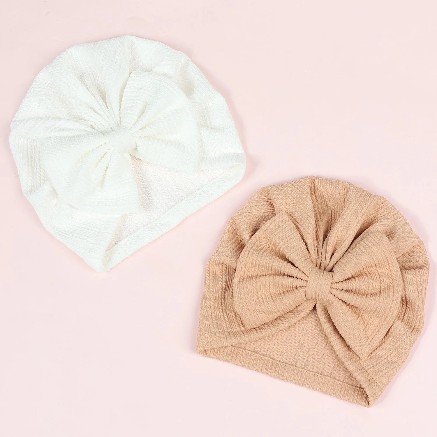 

Cute Turban Baby Hat Stripe Bowknot Girls Hat Cotton Newborn Beanie Caps for Toddler Infant Hair Accessories Kids Headwear