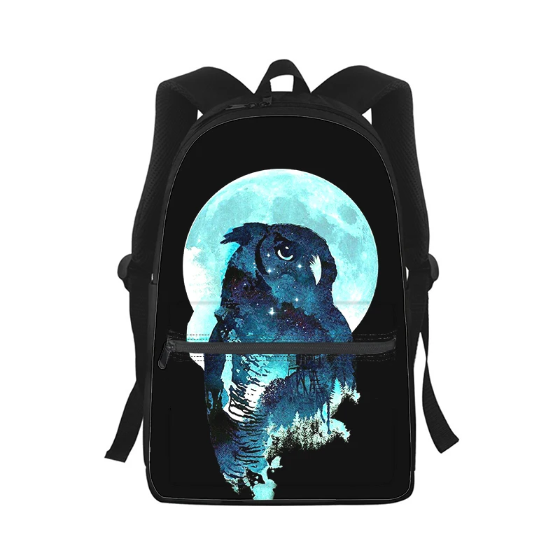 animal owls Men Women Backpack 3D Print Fashion Student School Bag Laptop Backpack Kids Travel Shoulder Bag
