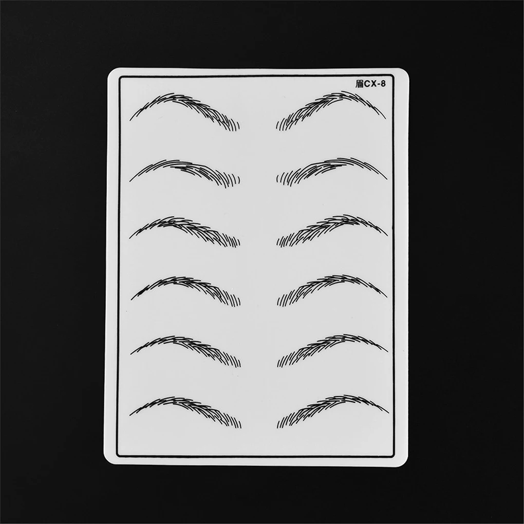 

10Pcs Practice Skin 1mm Permanent Makeup Professional Simulation Eyebrow Template Synthetic Skins Beauty Make Up