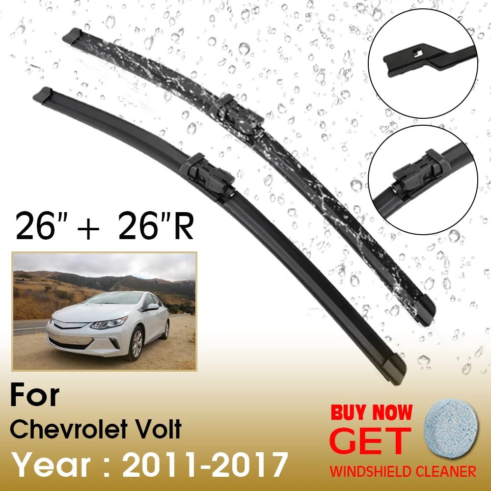

Car Wiper Blade For Chevrolet Volt 26"+26"R 2011-2017 Front Window Washer Windscreen Windshield Wipers Blades Accessories