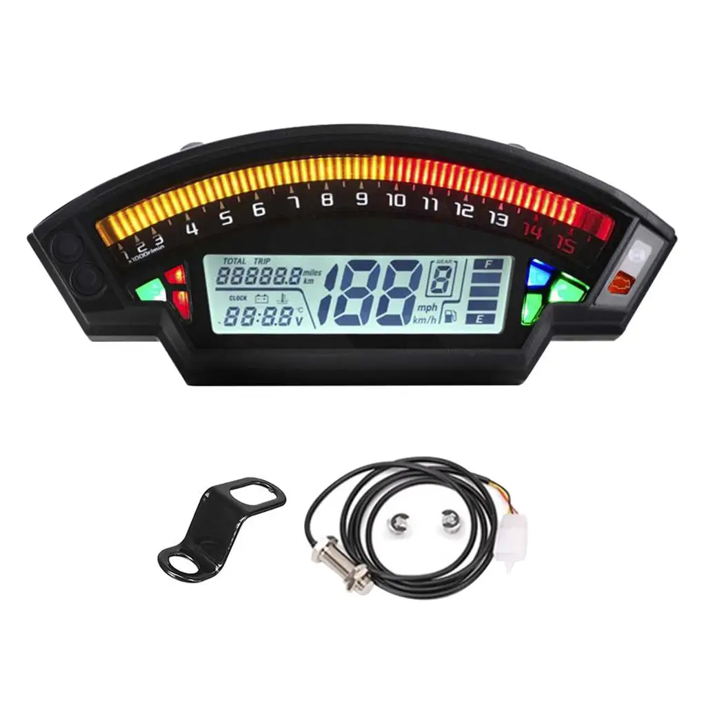 

Motorcycle ometer, Universal Digital LCD Integrated Indicator with Sensor