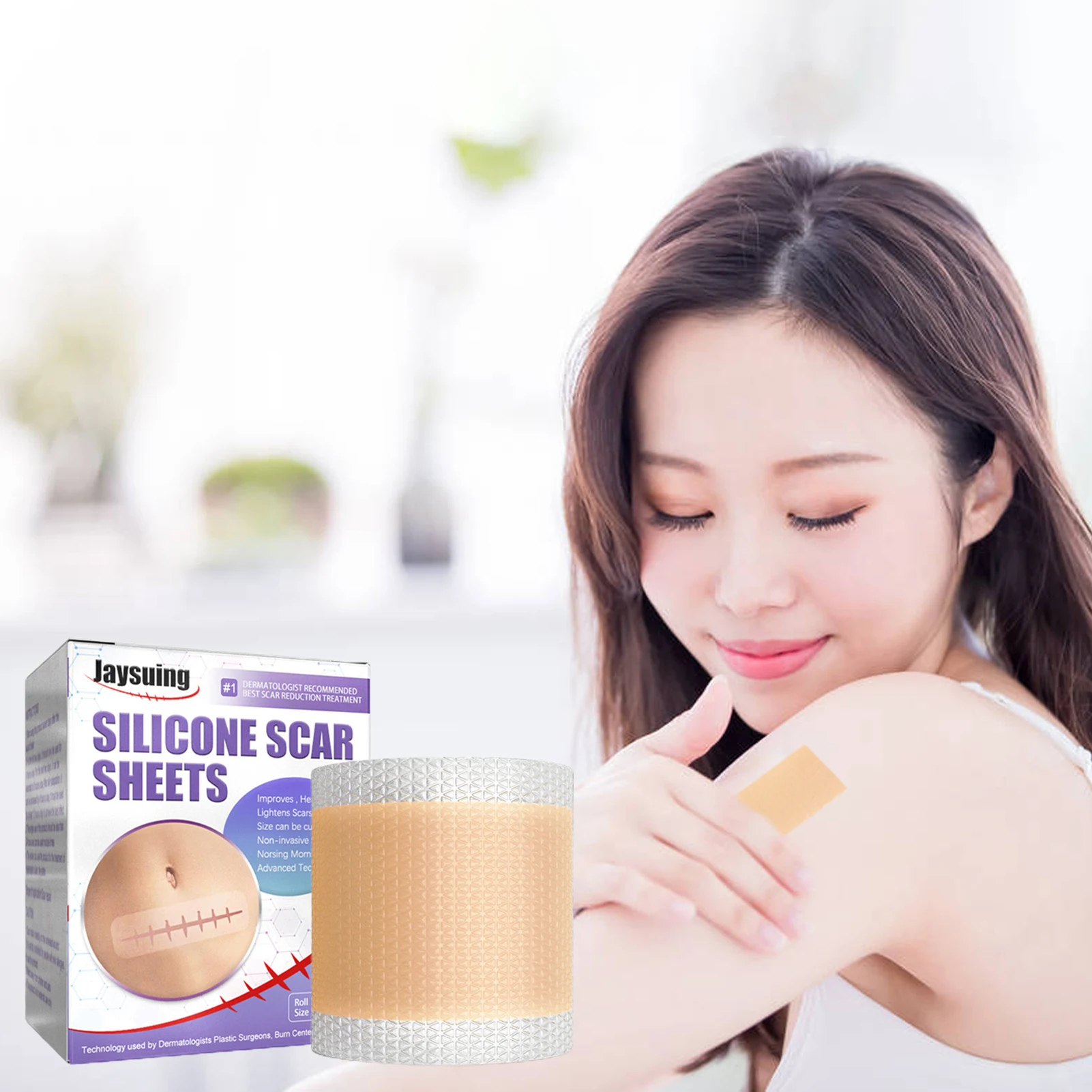 

Self-adhesive Silicone Scar Stickers Efficient Surgery Scar-removal Gel Patch Professional Self-adhesive Scar Stickers For Scars