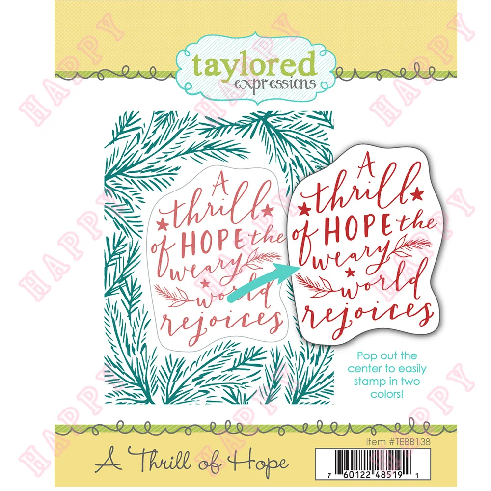 

Arrival New Clear Stamps A Thrill Of Hope Embossing Template Scrapbook Diary Decoration Paper Craft DIY Greeting Card Handmade