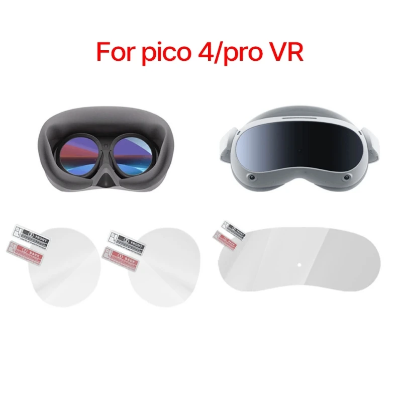

Screen Protector Lens Films Designed for Pico 4 VR Glasses Anti-Bubble Clear Film Screen Protector High Transparent