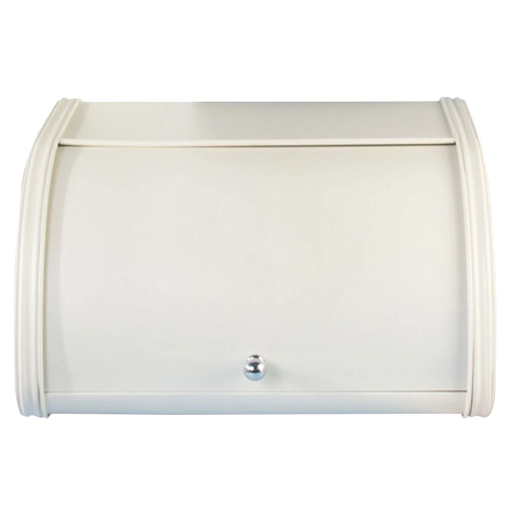 

Organizer Bread Box Food Containers Lids Storage Case Iron Holder Kitchen Counter