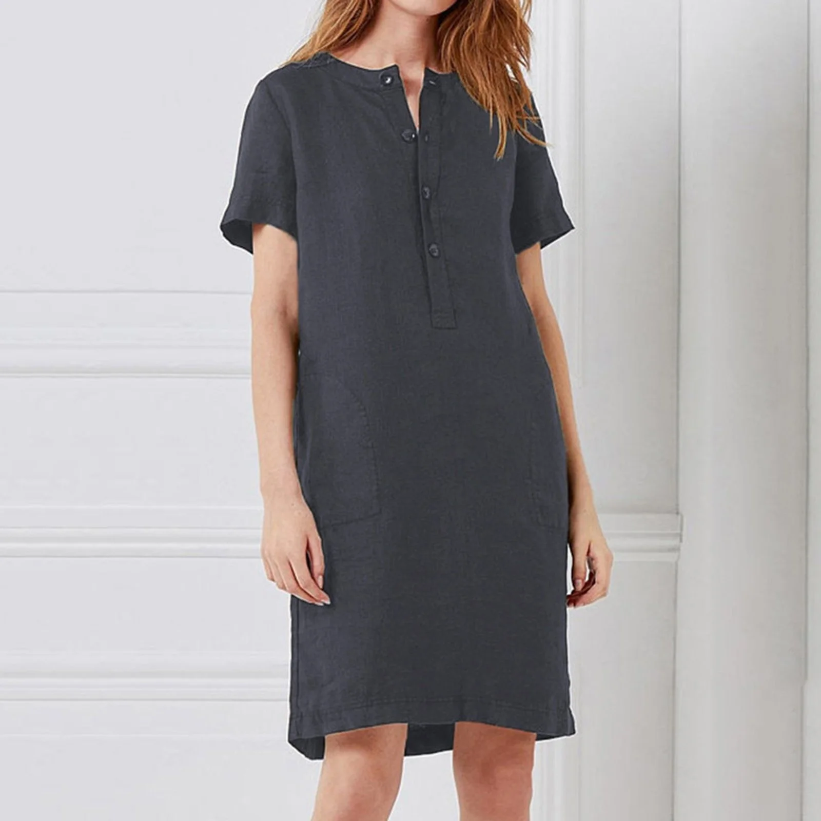 

Short Dress Summer Clothes Sexy Elegant Outfits For Women V Neck Slim Mini Sundress Ladies Casual Beach A-line Loose Dress