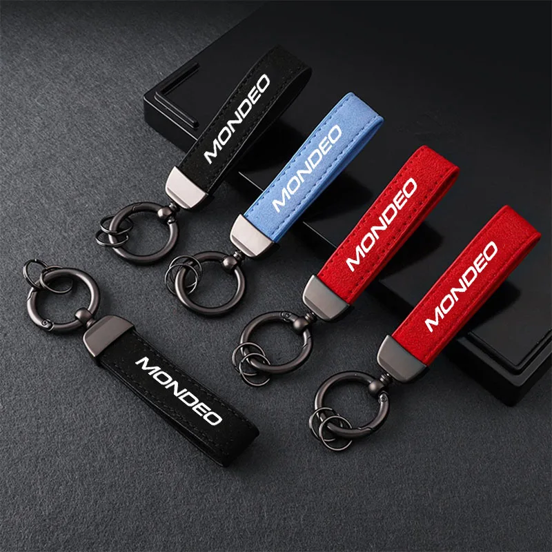 

Car KeyChain Detachable Metal 360 Degree Rotating Horseshoe Buckle Key Chain for Ford Mondeo mk3 mk4 mk5