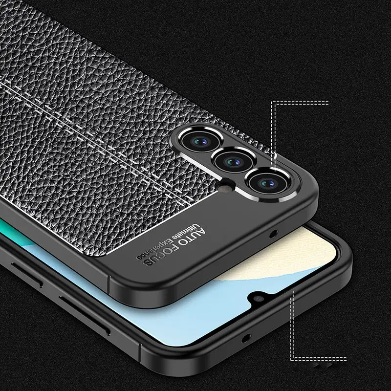 For Samsung Galaxy A34 Case For Samsung Galaxy A34 Cover Funda Shell Soft TPU Leather Phone Bumper For Samsung Galaxy A34