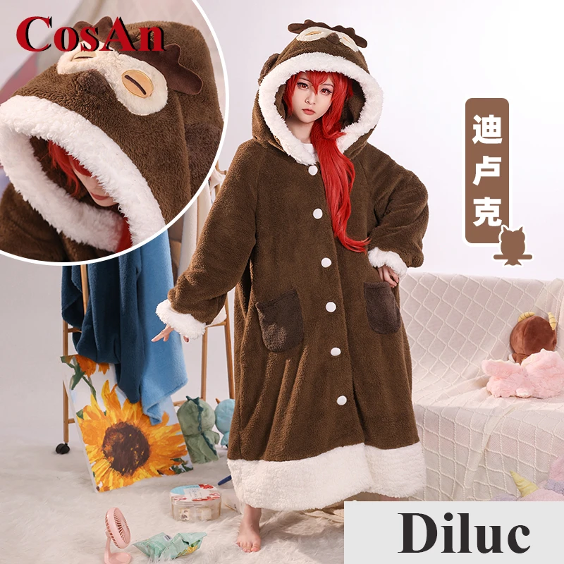 CosAn Горячая игра Genshin Impact Kaveh/Alhaitham/Kaeya/Diluc Косплей Костюм Милая кавайная пижама