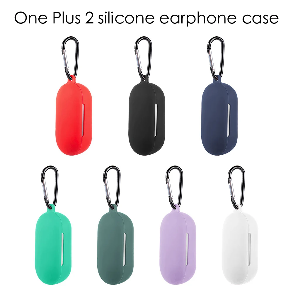 

Bluetooth Earphone Shell Case Soft Silicone Cover For OnePlus Buds Z 2 Headset Protective Cover Earphone Accessories With Hook