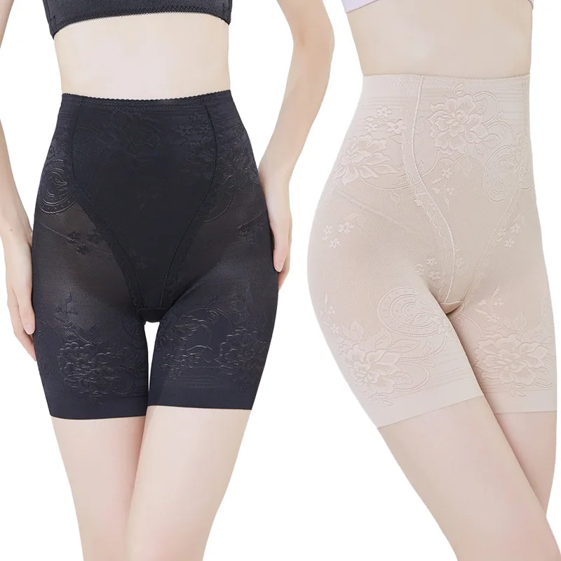 

Shapewear Safety Pants Anti-walking High Waist Lace Tummy Tuck Lift Buttocks Breathable Body Shaping Leggings Female Body Shaper
