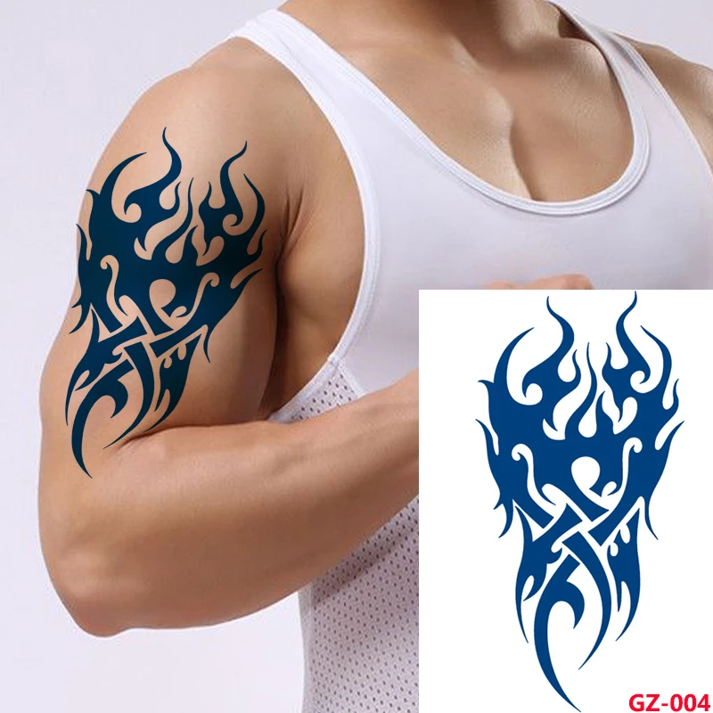 

Полуперманентные травяные стойкие чернила, водостойкие временные тату-наклейки, линия, цветочный текст, гейши, боди-арт, искусственные татуировки для мужчин и женщин