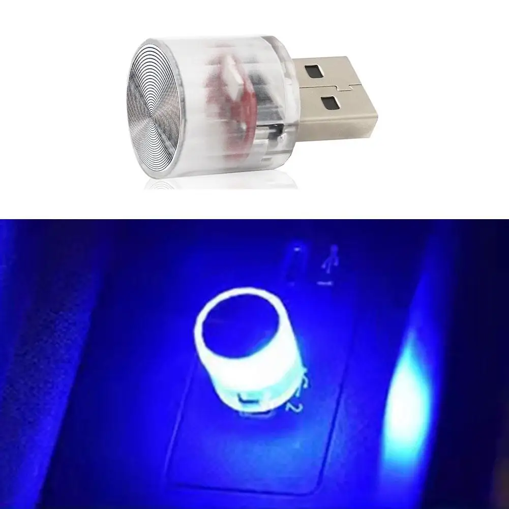 

Портативный Миниатюрный USB-светильник, светодиодный автомобильный окружающий светильник, украшение салона автомобиля, ночник, внутренний ...