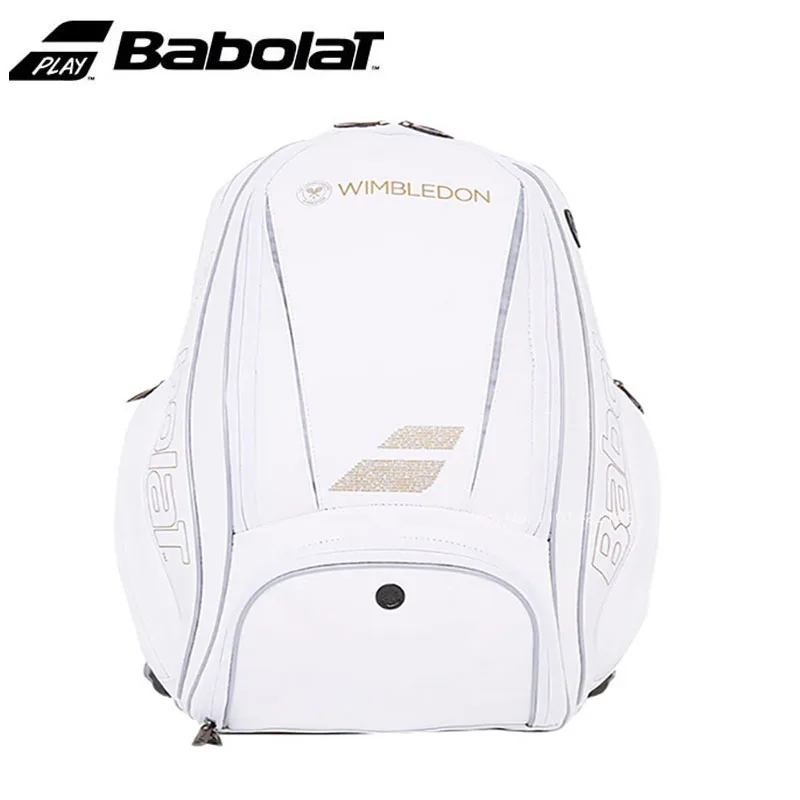 2023 оригинальная теннисная сумка BABOLAT WIMBLEDON для мужчин и женщин, теннисная сумка для сквоша 2 3 цвета белого золота, сумка для обуви и ракетов