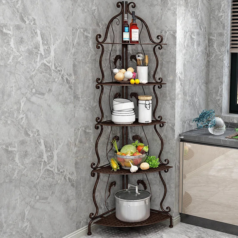 

Bathroom Basket Storage Rack Floor Type Multi-Layer Foldable Multifunctional Shower Shampoostorage Basket Kitchen Storage