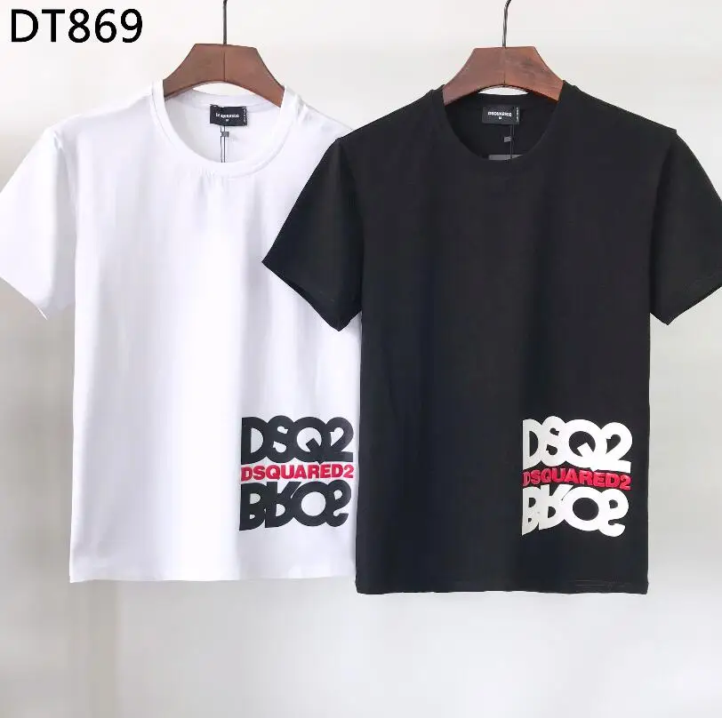 

Dsquared2 мужские хлопковые футболки шорты итальянского бренда летние футболки Vrouwen Korte Mouwen Harajuku Мужская Повседневная футболка с коротким рукав...