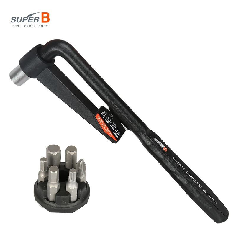 

Super B 10-20Nm Torque wrench F Rod Wrench Socket Adjustable Bicycle Strong Lever Steering Handle Repair Tool
