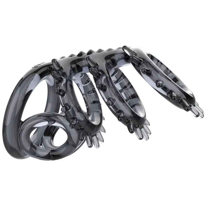 Широко силиконовые презервативы многоразовый пенис ночной удлинитель усилитель