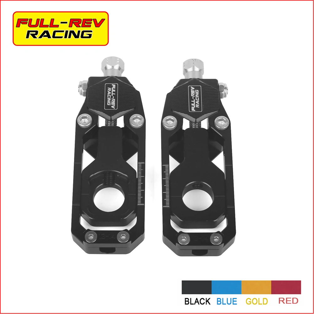 

FULL-REV RACING For KAWASAKI ZX-10R 2008 2009 2010 Chain Adjusters Tensioner With Swingarm Spools Screw Mtotorcyle Accessories