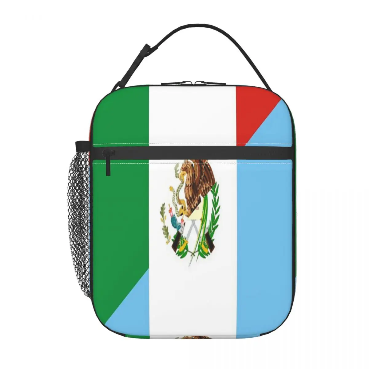 

Изолированная сумка для обеда с флагом Мексики, прочная офисная Ретро сумка в разных стилях