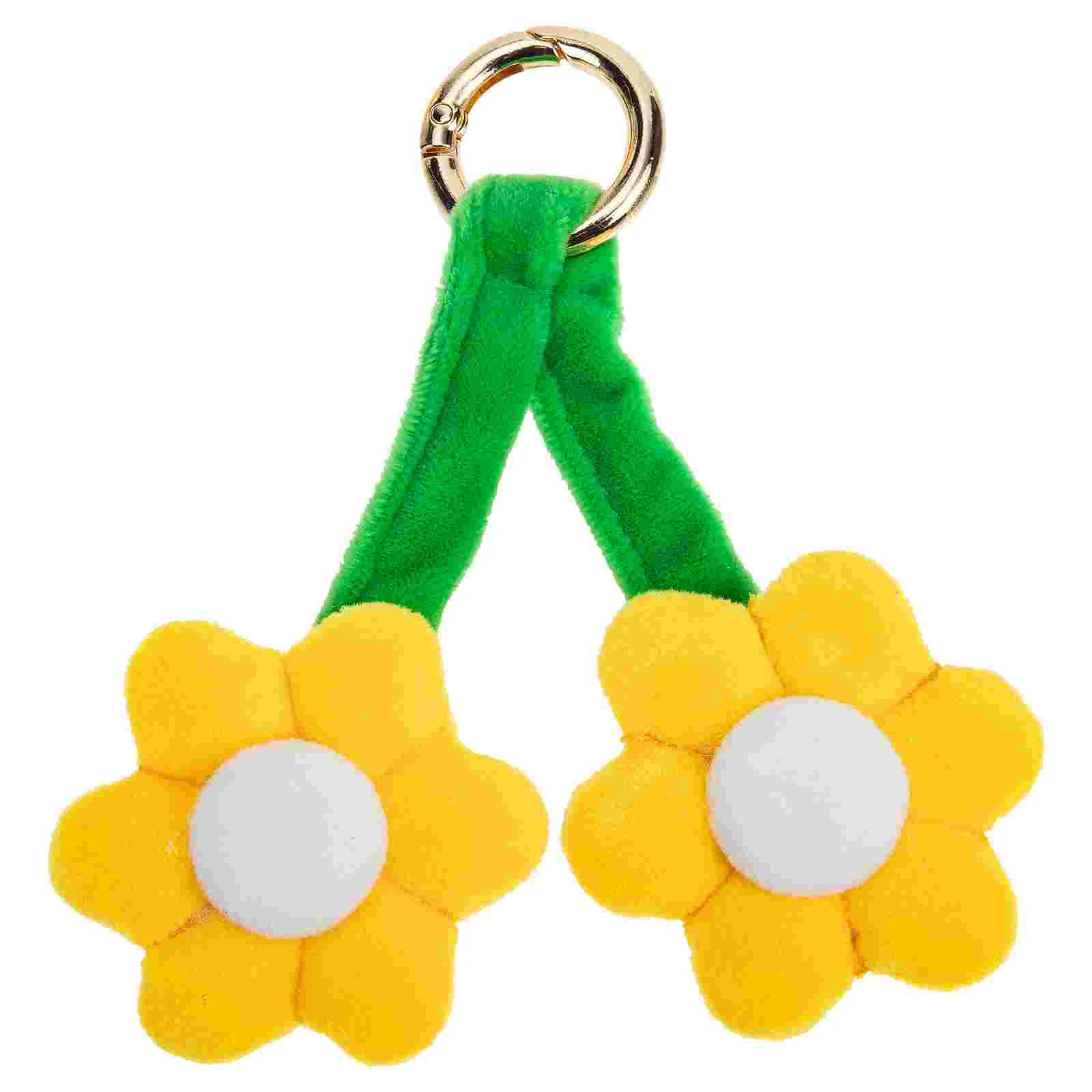 

Key Chain Pendant Plush Flower Bag Hanging Pendant Plush Flower Keyring