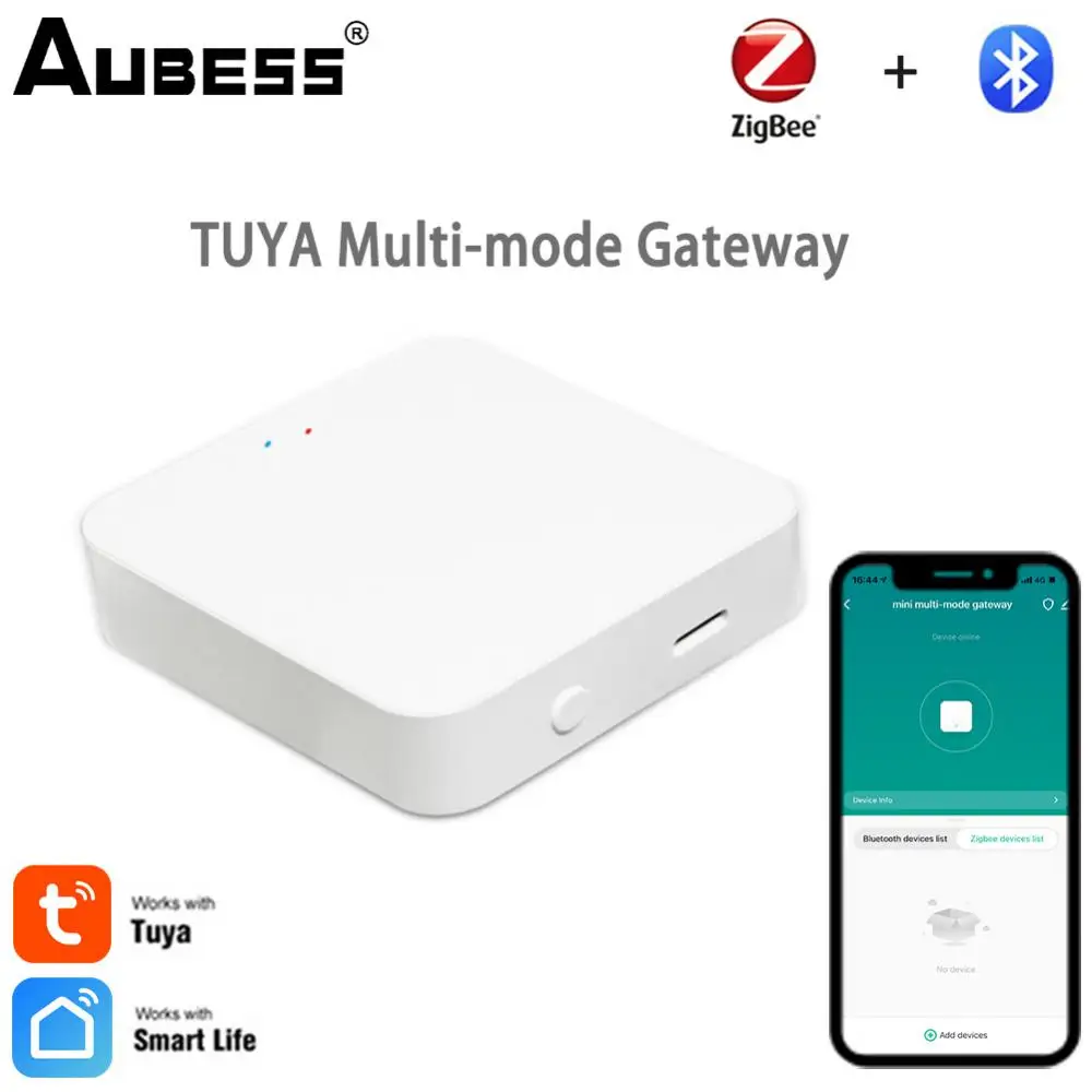 

Remote Control Wifi Zigbee Smart Bridge Brug Bridge Hub Tuya Multi-mode Gateway Wireless Gateway Diy Smart Home