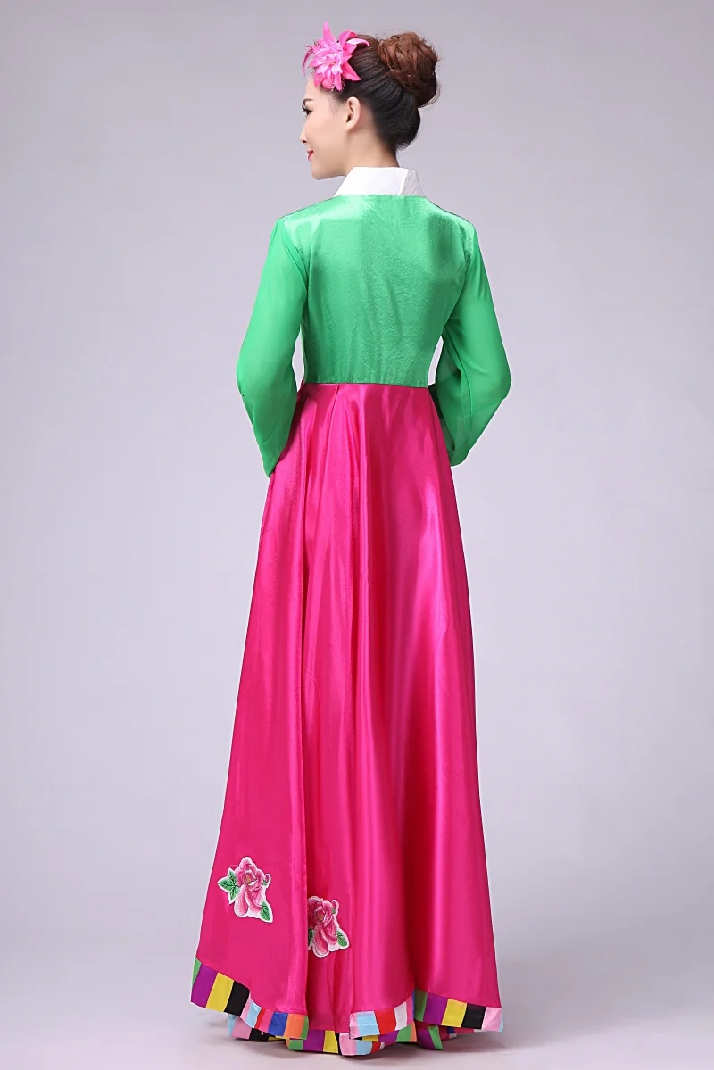 Высококачественное разноцветное женское платье в Корейском стиле традиционный
