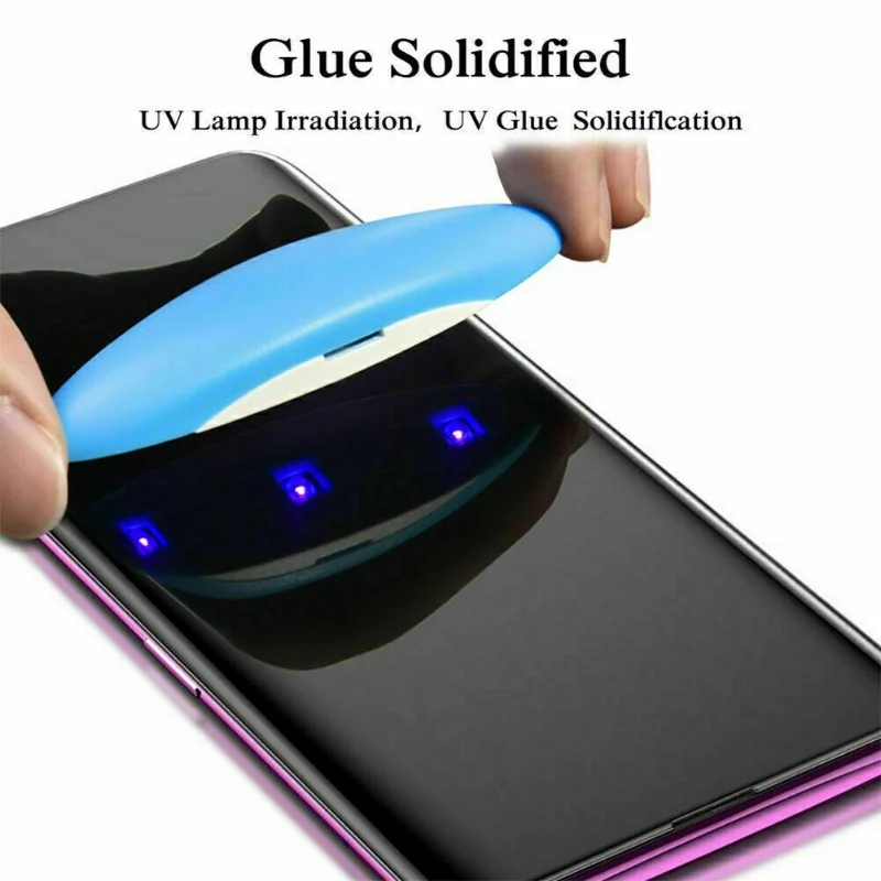 

Nano Liquid UV Glue Tempered Glass Film For Samsung Galaxy S22 Ultra Note 20 8 9 S20+ S10+ S8 S9 plus S21 Ultra Screen Protector