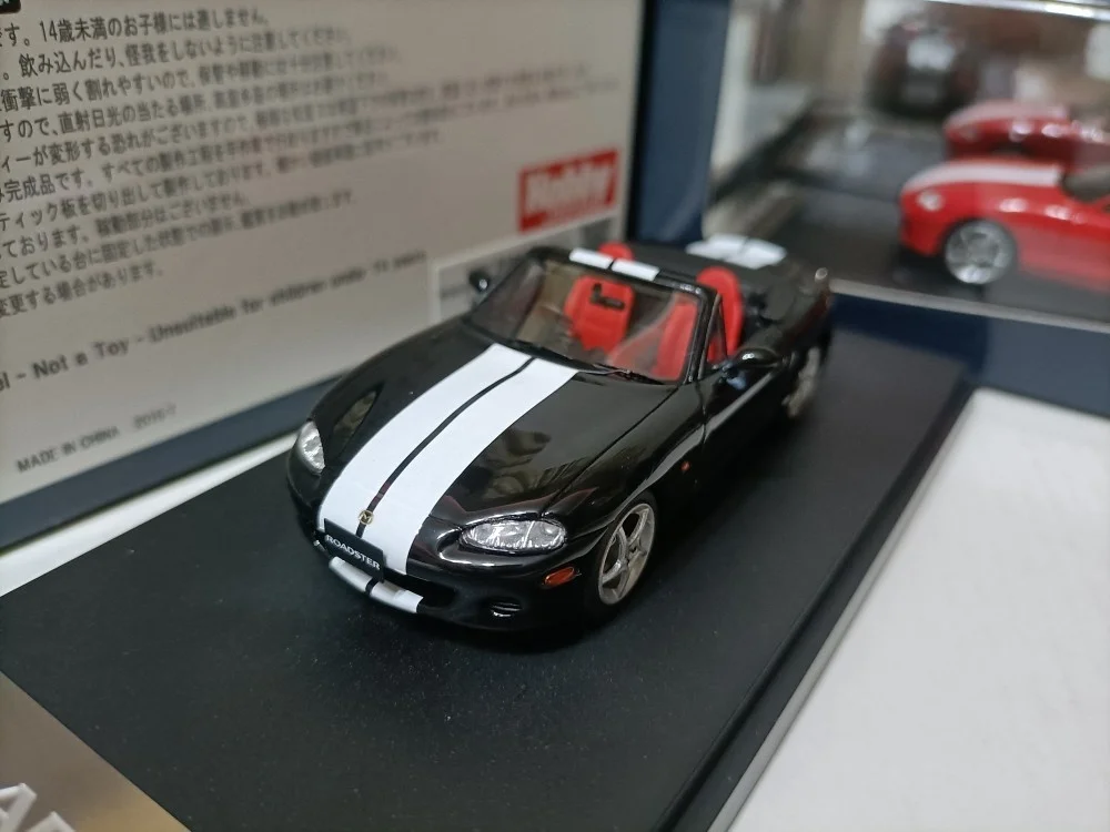 

1/43 simulation car model Mark43 Mazda MX-5 Roadster NA8C RS II black sports car high-end collection decoration gift