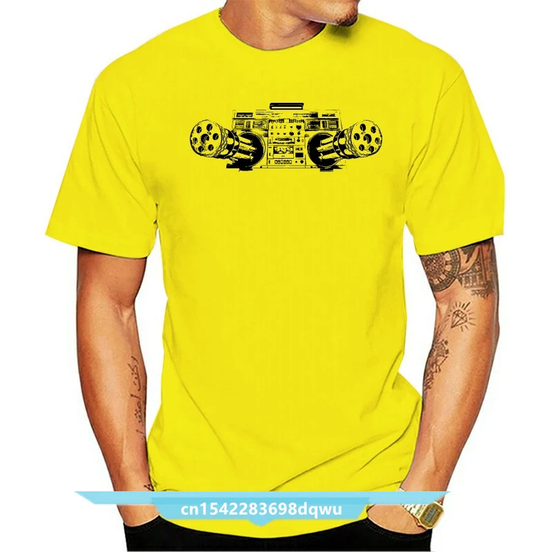 

Лидер продаж, модная Ретро футболка в стиле Бэнкси с принтом в виде стерео смерти, футболка высокого качества